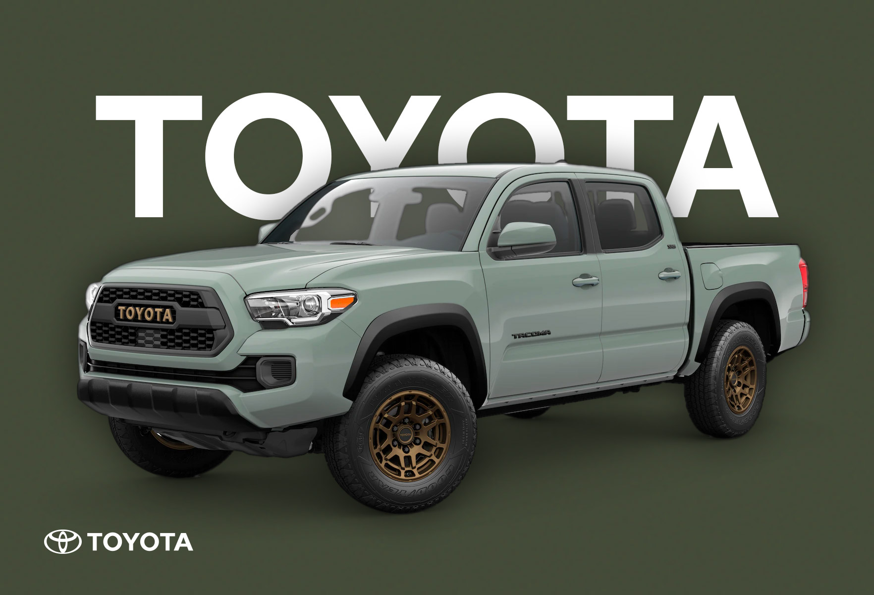 Toyota tacoma in green